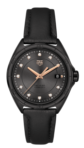 TAG Heuer Formula 1 Quartz 35 PVD / Black - Diamond / Calf